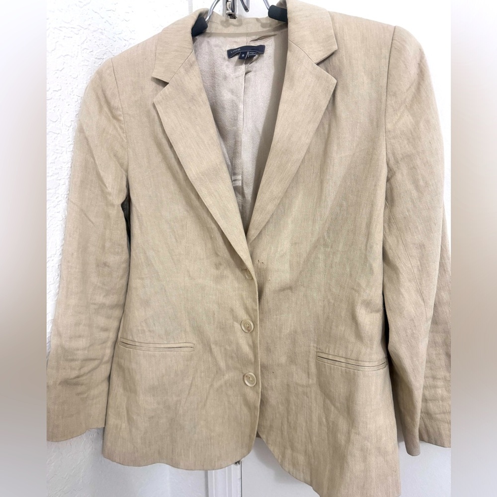Vince linen blazer beige great condition